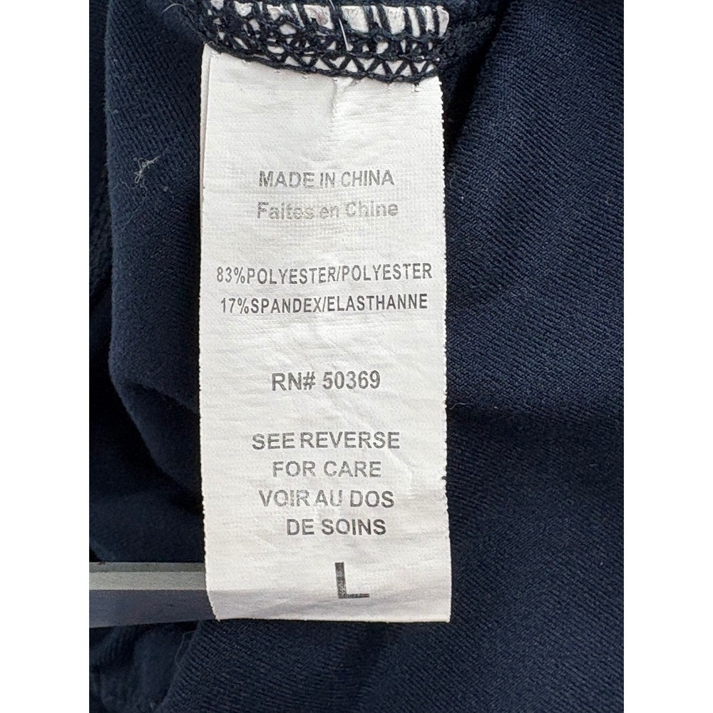 Jockey Leggings Navy Blue High Rise Performance Activewear Size L - Picture 5 of 6